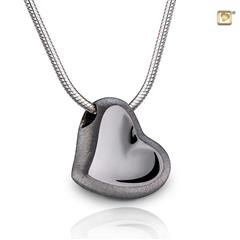 Treasure medallion hart donkerzilver