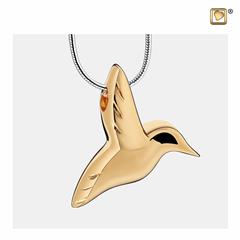 HummingBird Ashes Pendant Gold Vermeil
